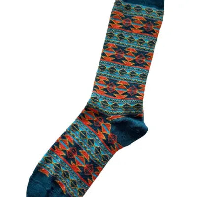 Chaussettes à rayures aztèques Tey-Art