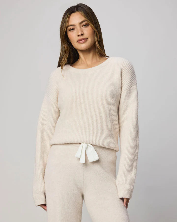 Splendid Stassi Satin Tie Sweater