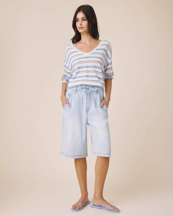 Splendid Erica Stripe Long Sleeve Sweater