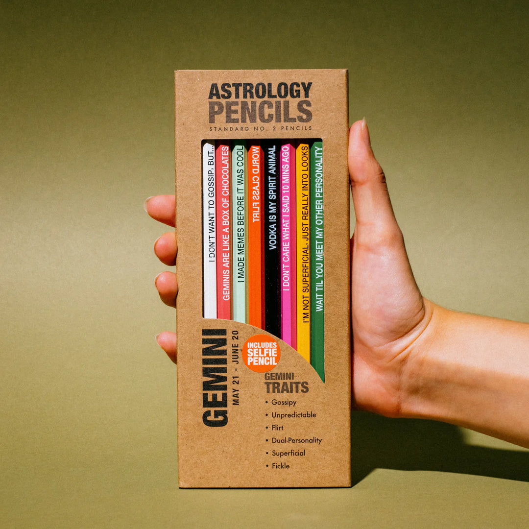Whiskey River Soap Astrology Pencil Pack Gemini