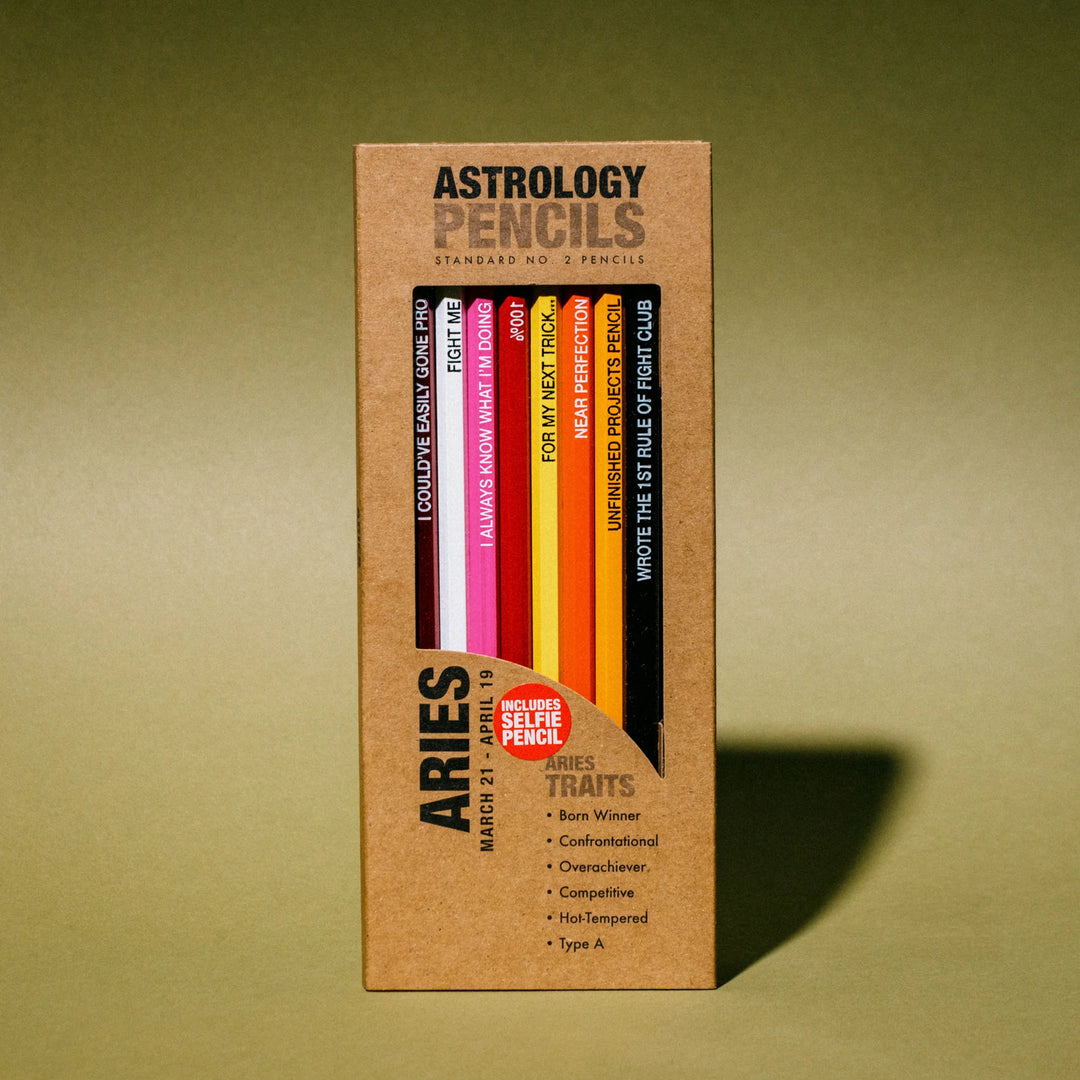 Whiskey River Soap Astrology Pencil Pack Aries