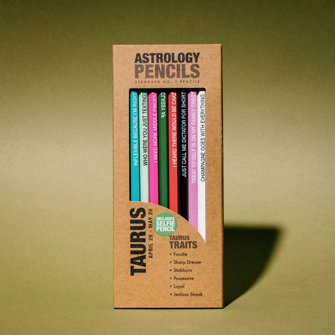 Whiskey River Soap Astrology Pencil Pack Taurus
