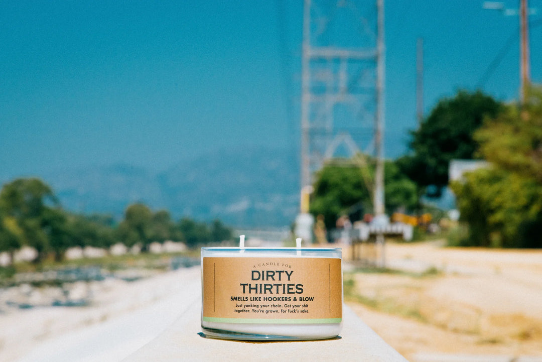 Whiskey River Soap Dirty Thirty Candle