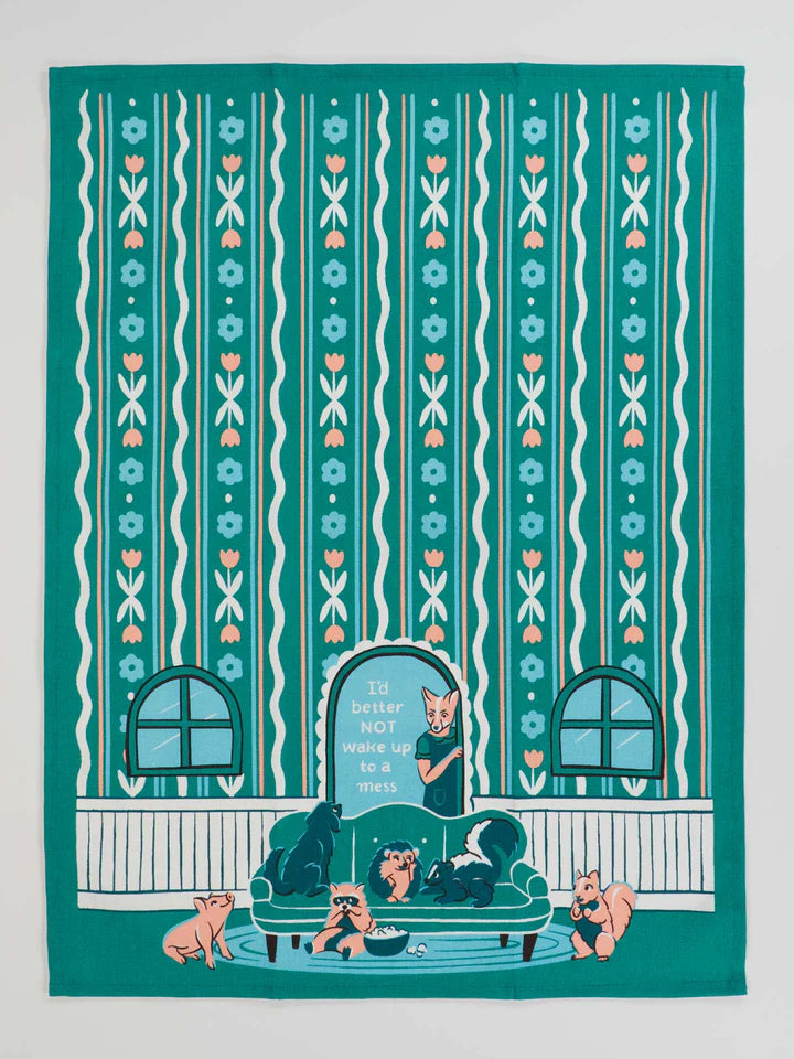 Blue Q Wake Up To Mess Dish Towel