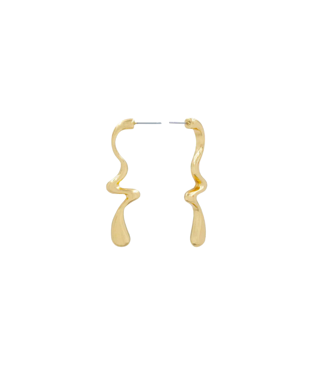 Joia Stainless Fluid Drop Earrings