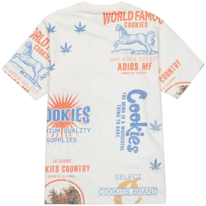 Cookies Workwear All Over Printed SS Knit With Contrast Chest Pocket