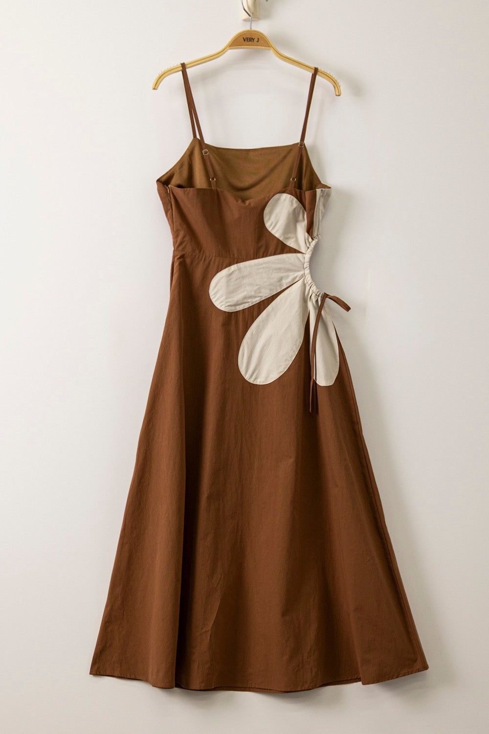 Very J Floral Cutout Resort Midi Dress