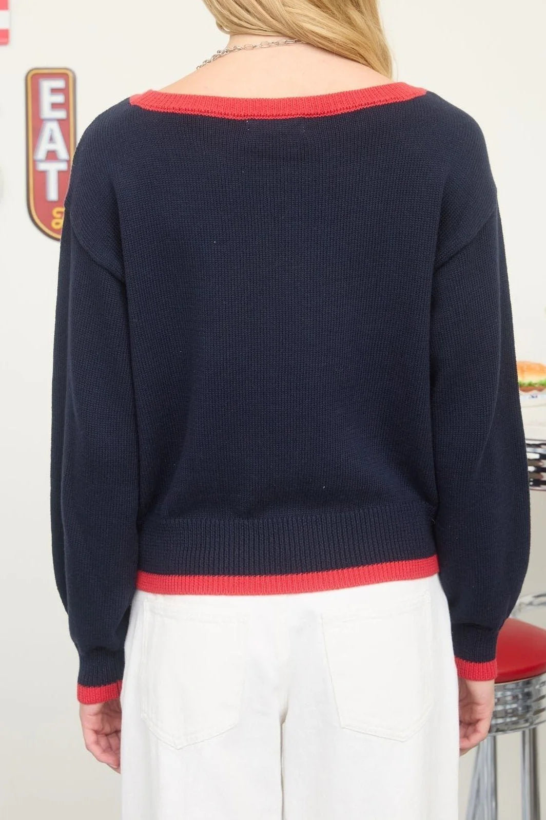 Mine American Flag Knit Sweater