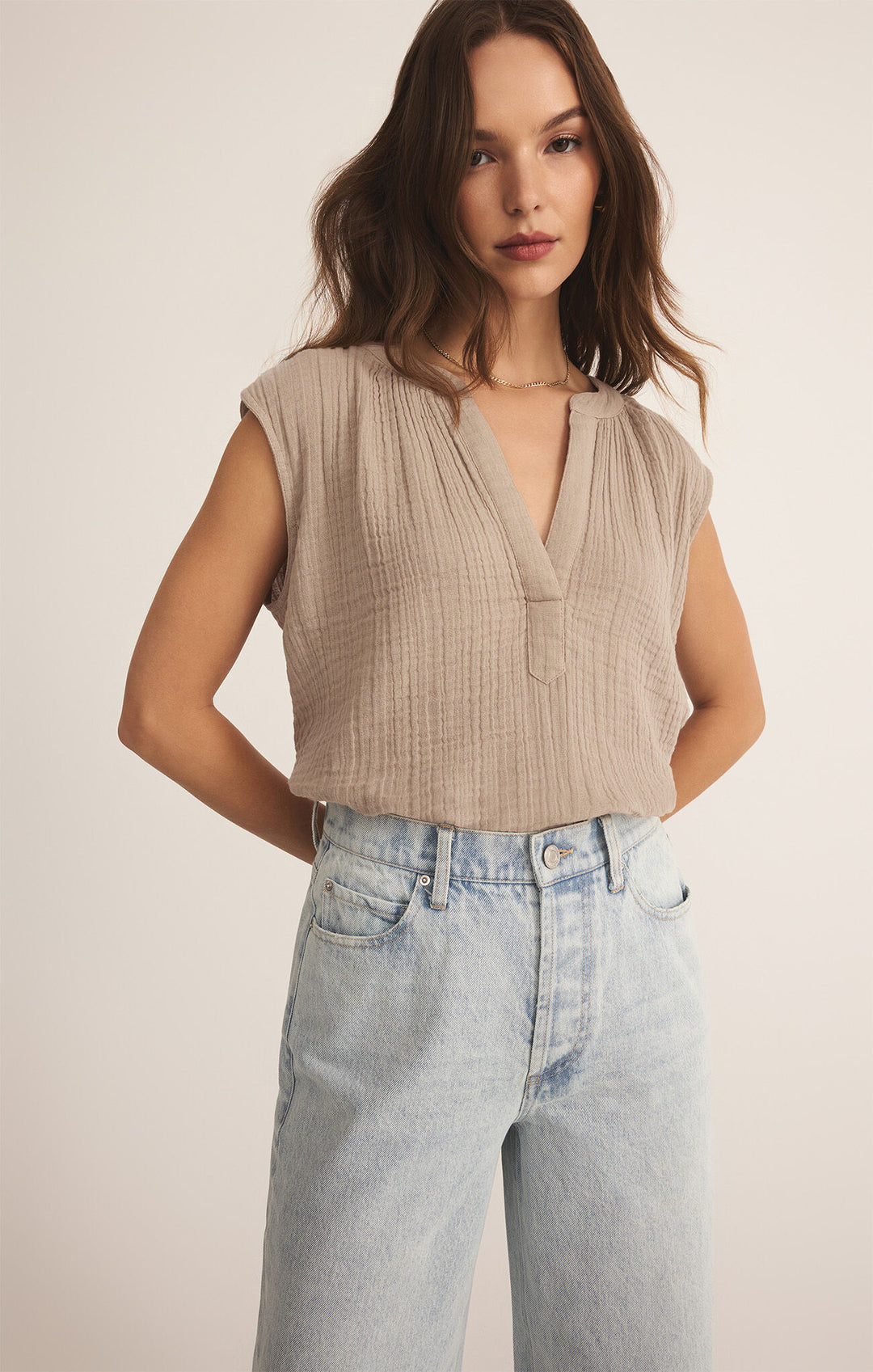 Z Supply Cliffside V-Neck Airy Top
