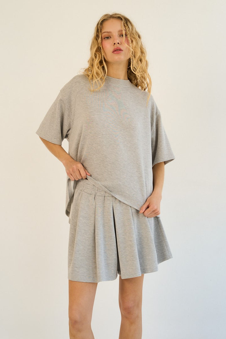 The Greii Soft Modal Pleated Back Tee