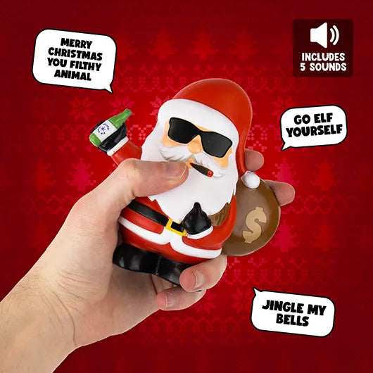 Gift Republic Bad Santa Talking Stress Reliever
