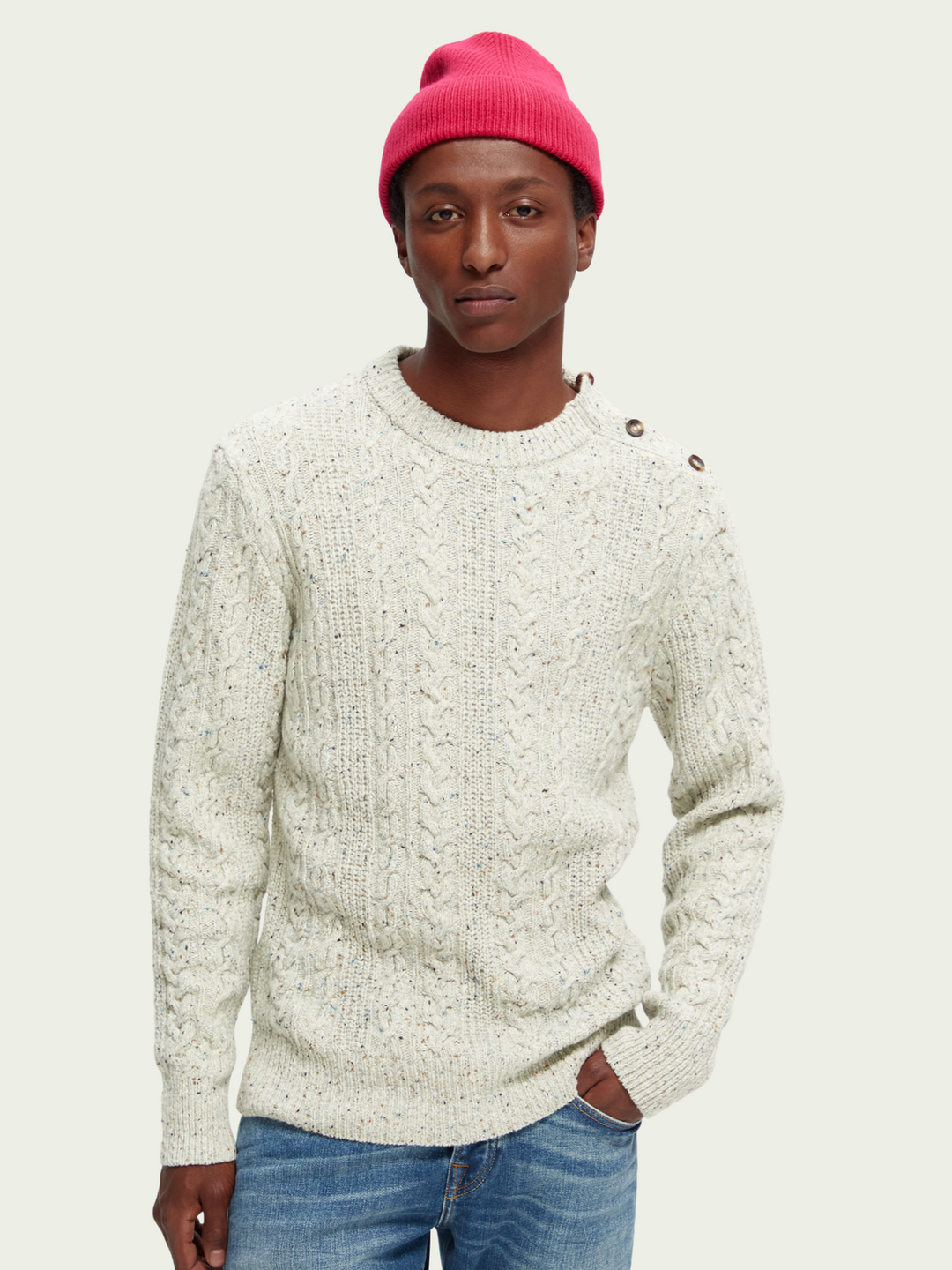 Zopfstrickwolle von Scotch &amp; Soda