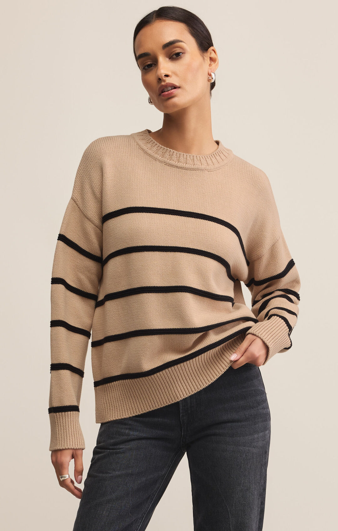 Z Supply Boyfriend Stripe Sweater