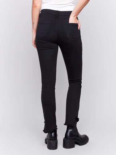 Charlie B Asymetrical Hem Bootcut Pant