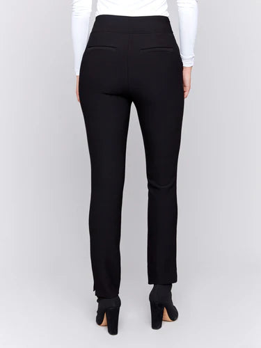 Charlie B Crepe Slim Fit Dress Pants