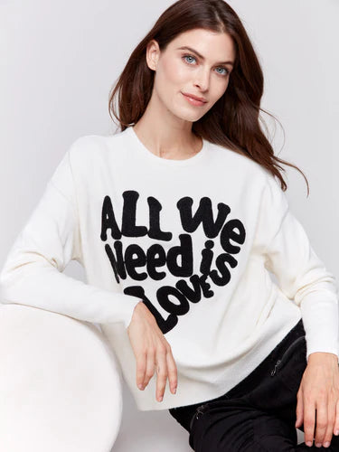 Charlie B All We Need Is Love Sweater