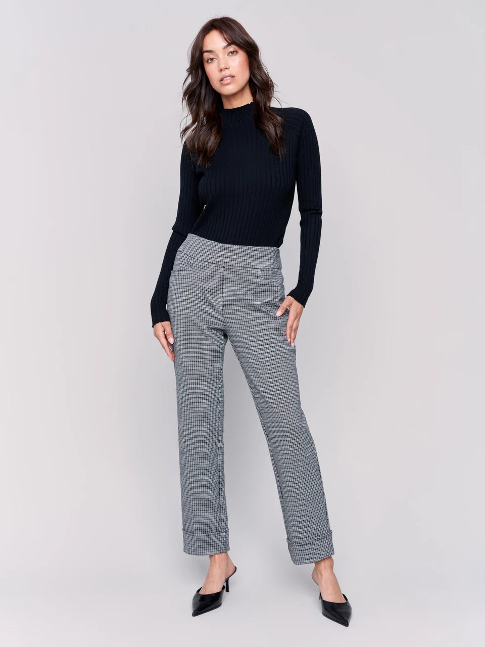 Charlie B Cuffed Ponte Pants