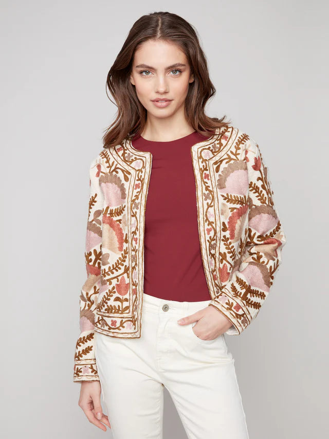 Charlie B Edge to Edge Embroidered Jacket