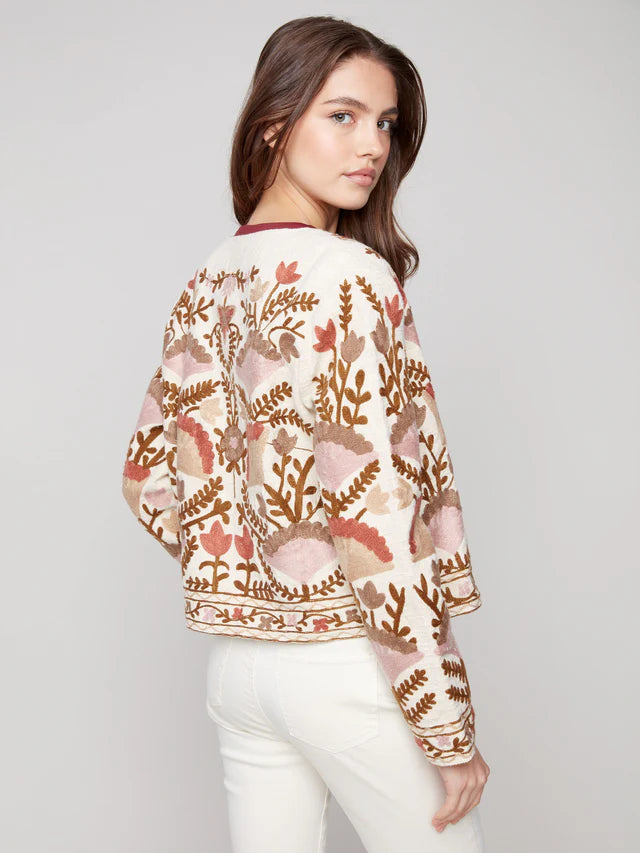 Charlie B Edge to Edge Embroidered Jacket