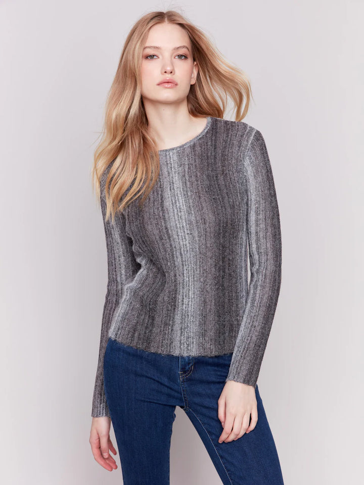 Charlie B Lightweight Space Dye Yarn Sweater