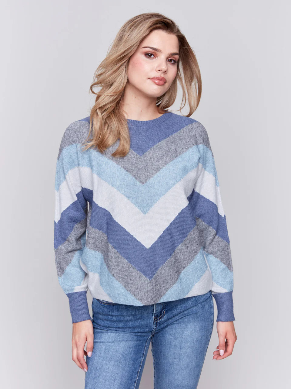 Charlie B Mitered Stripe Sweater