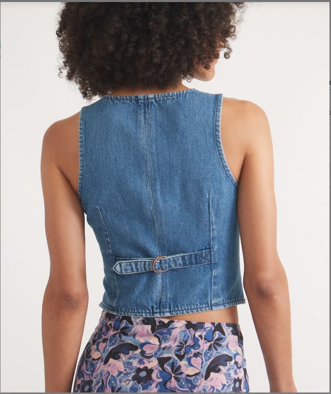 Marine Layer Daisy Denim Vest