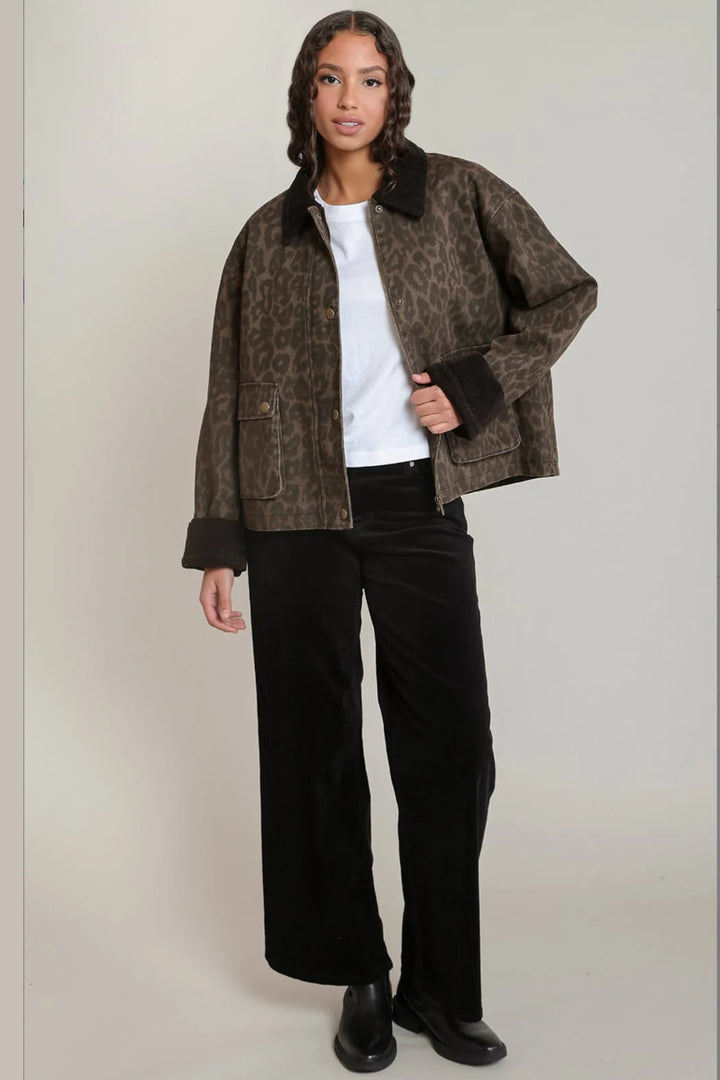 Dex Leopard Denim Jacket