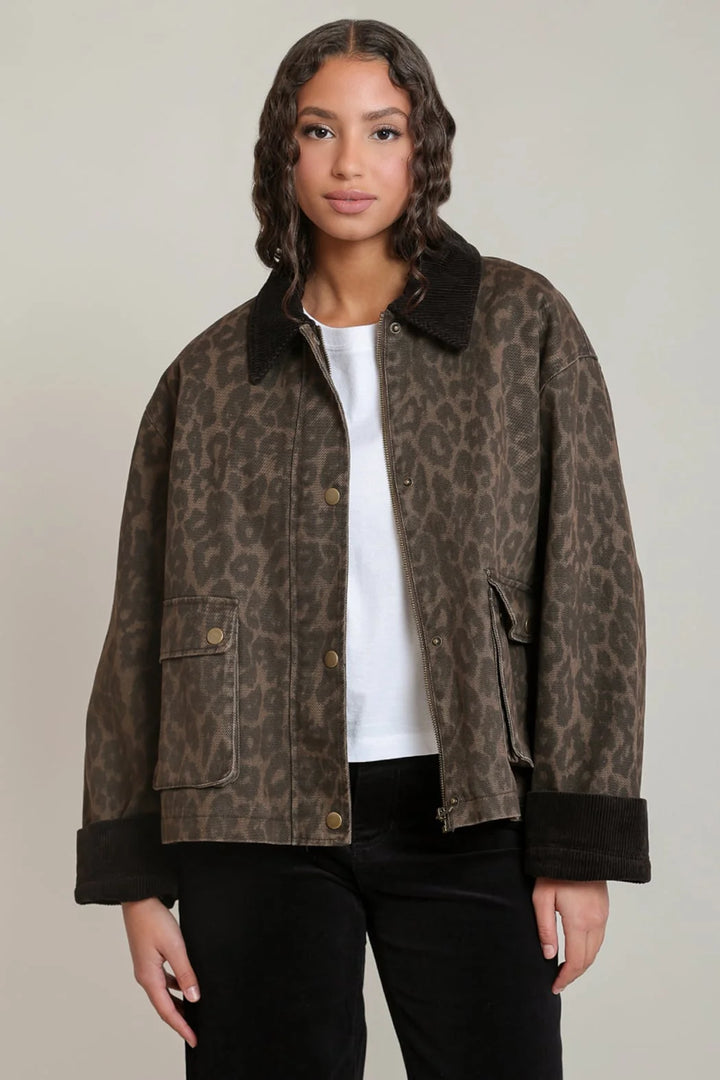 Dex Leopard Denim Jacket
