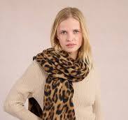 Molly Bracken Leopard Knitted Scarf