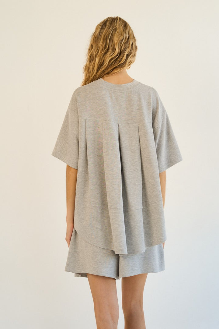 The Greii Soft Modal Pleated Back Tee