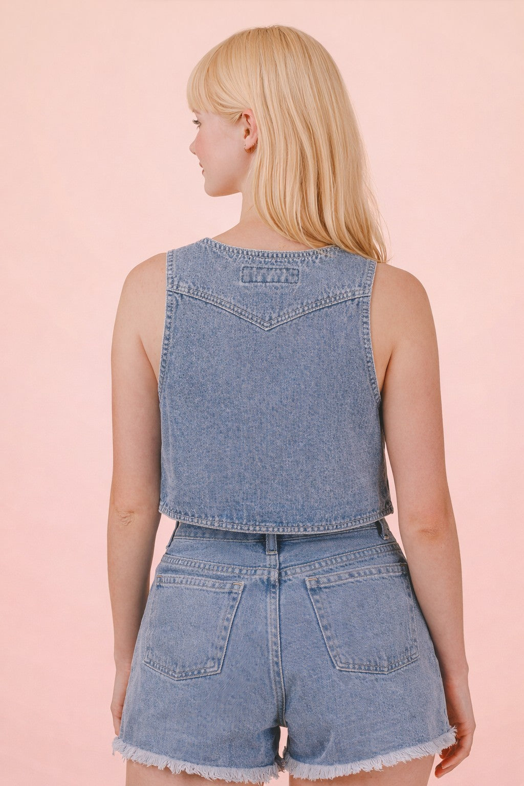 Very J Denim Tank