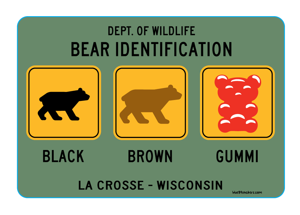 Lakeshirts Bear Identification Sticker – Dales Clothing for Men and Women