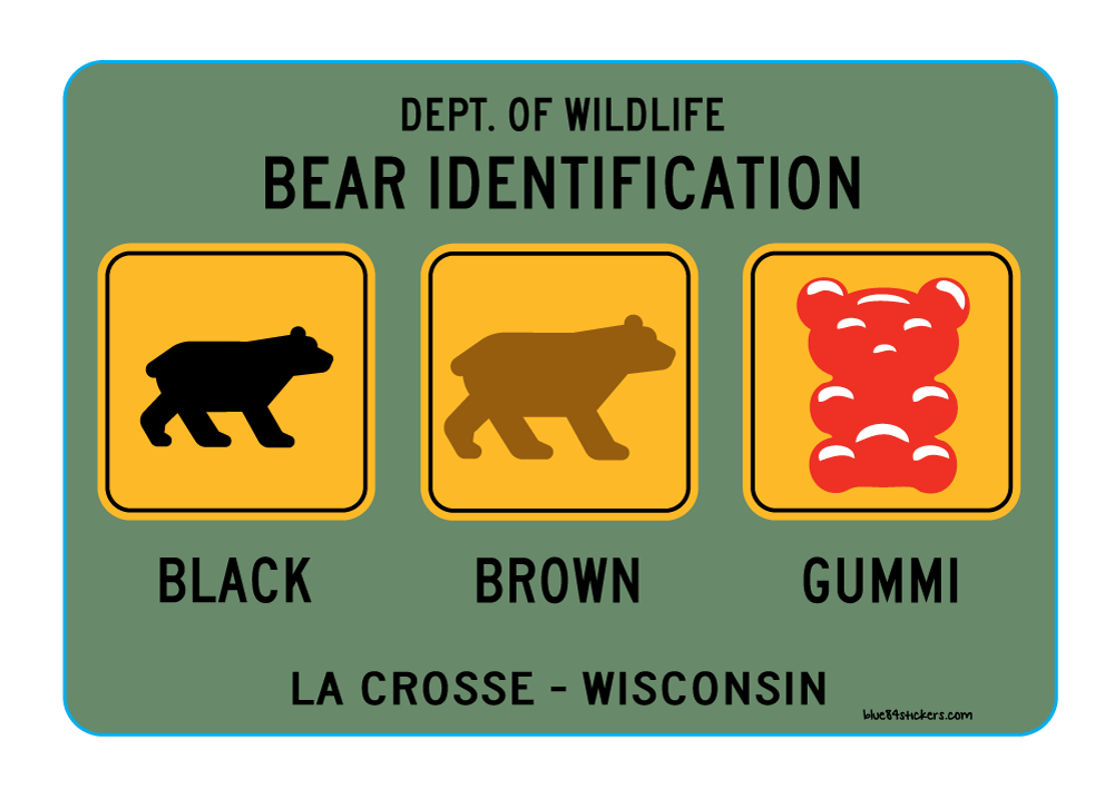 Lakeshirts Bear Identification Sticker