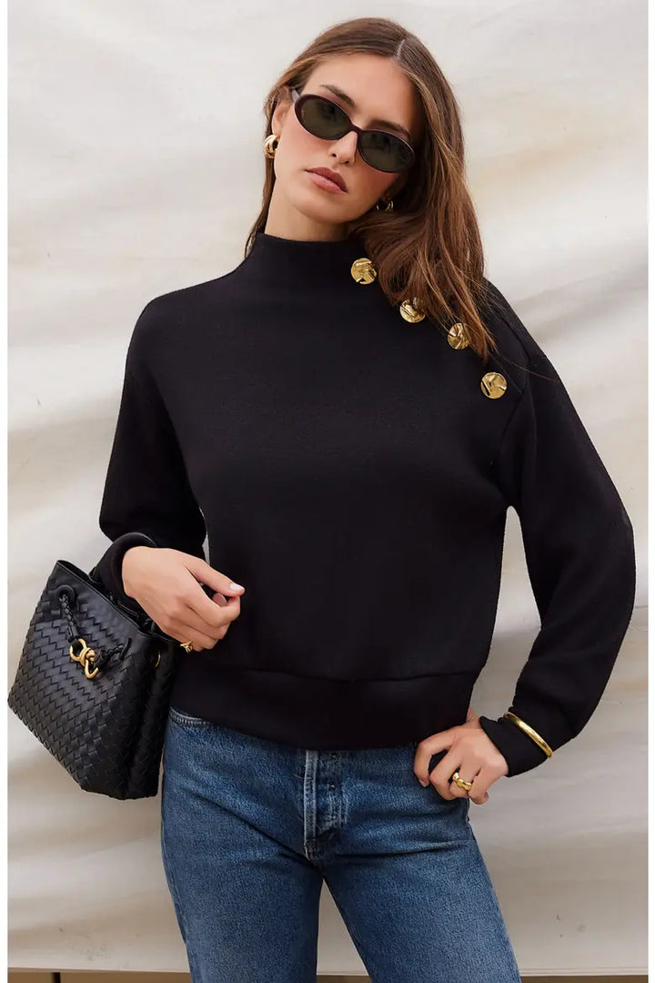 Fifteen Twenty Tessa Mock Neck Top