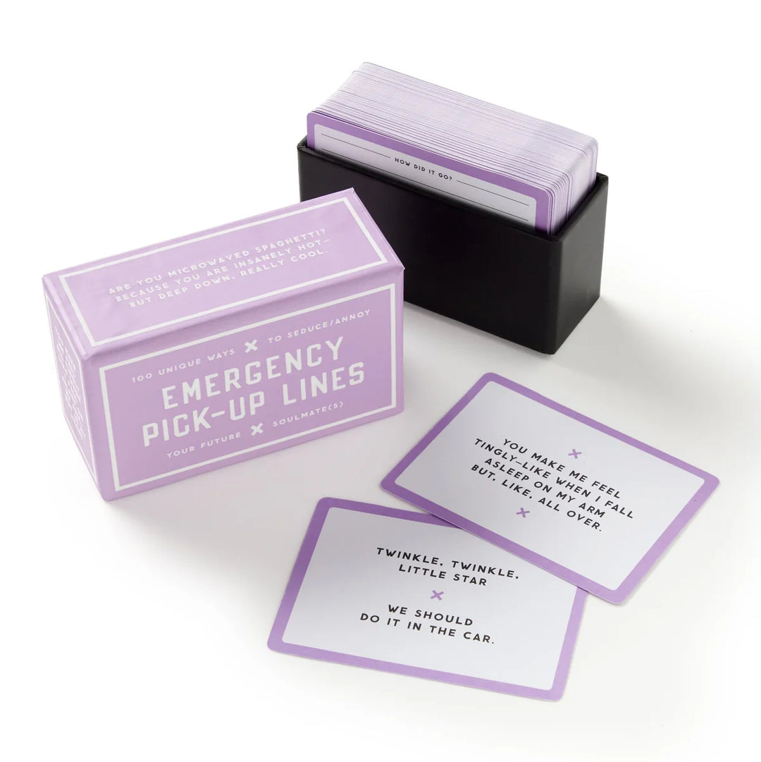 Chronicle Books Emergency Pick-up Lines Card Set