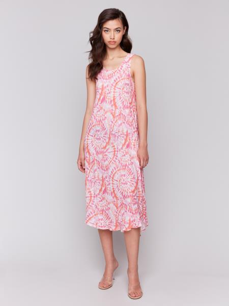 Charlie B Printed Sleeveless Rayon Dress