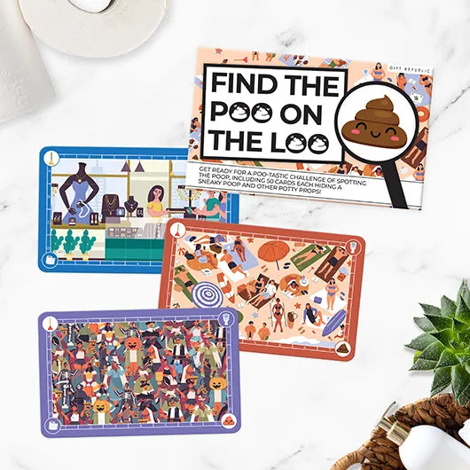 Gift Republic Find The Poo On The Loo Card Set