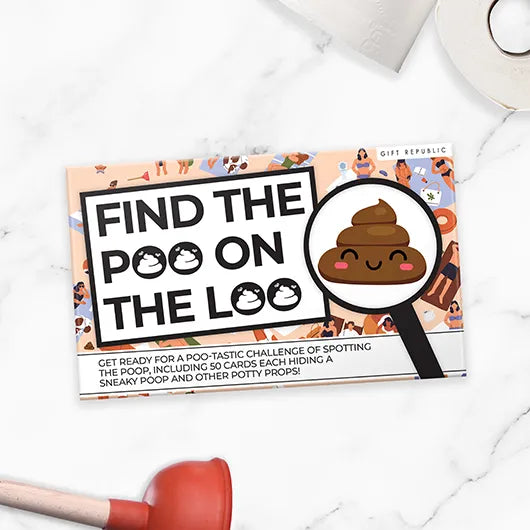 Gift Republic Find The Poo On The Loo Card Set