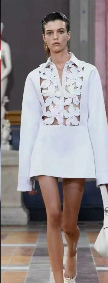 LA New Trend Flower Mini Dress