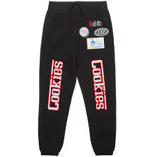 Cookies Enzo Fleece Sweatpants With Logo Applique