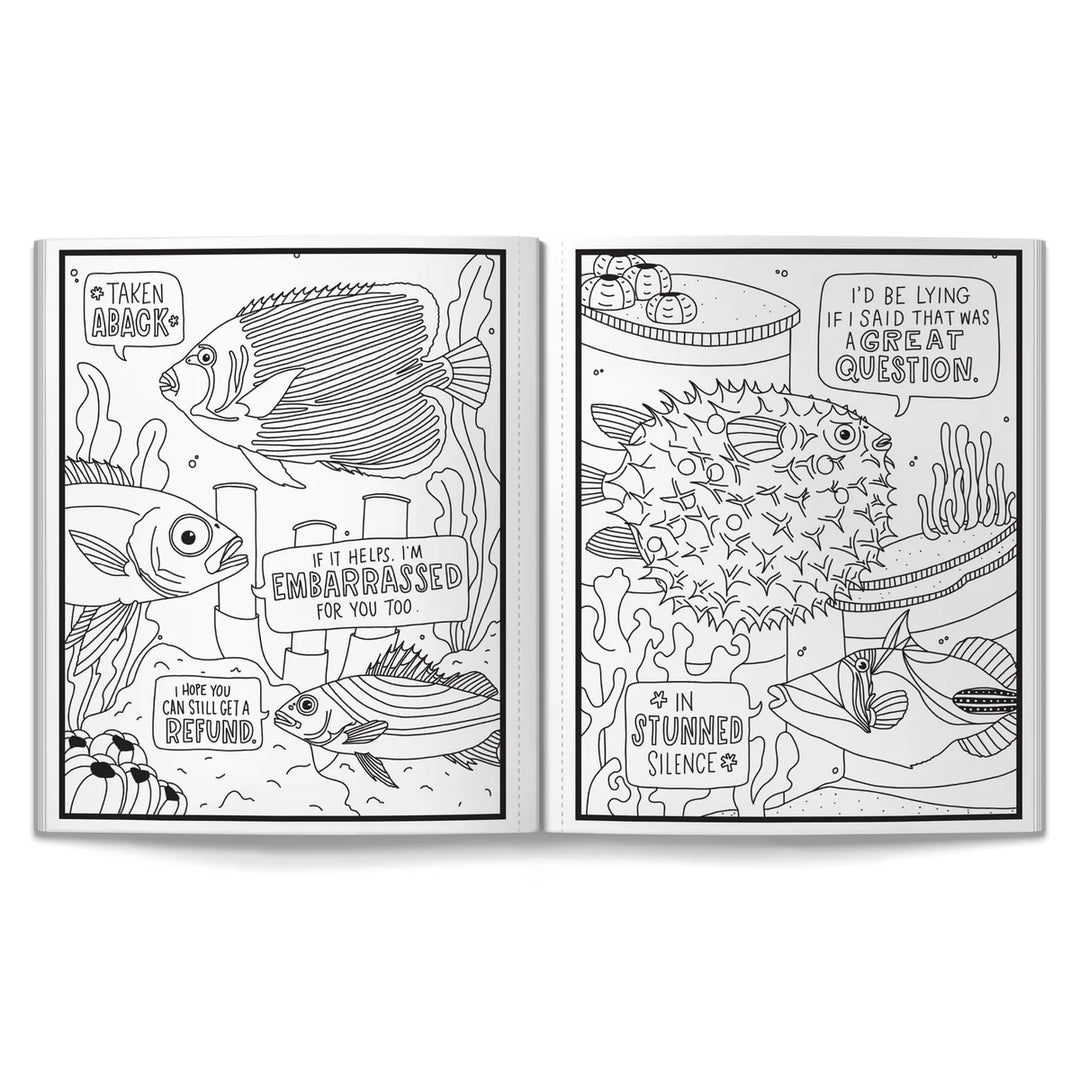 Chronicle Books Judgy Fish Coloring Book