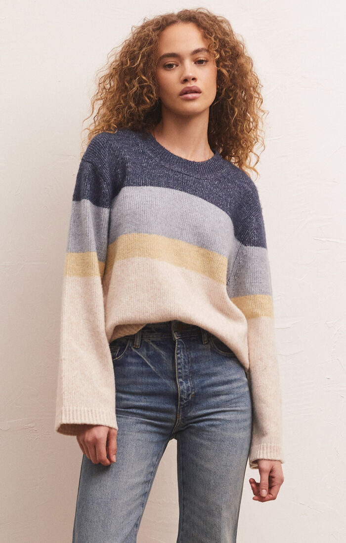 Z Supply Sawyer Stripe Pullover Sweater