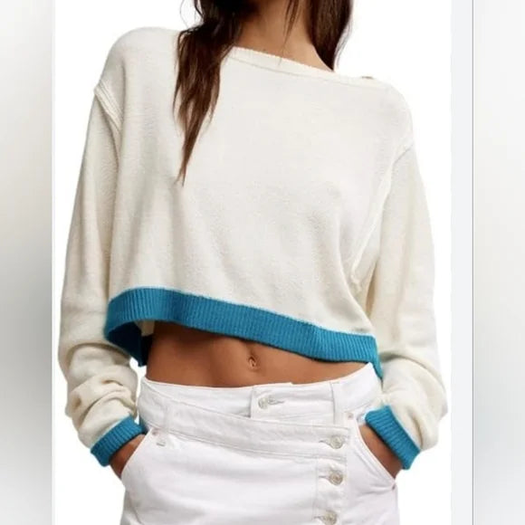 Free People x We The Free into the Blue Pullover Sweater