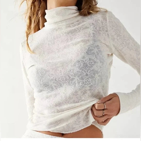 Free People You And I Langarmshirt – Champagne Dream – XS