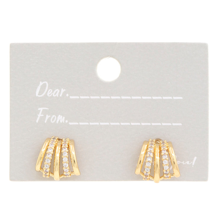 Joia Multi Hoop Curve Metal Earring