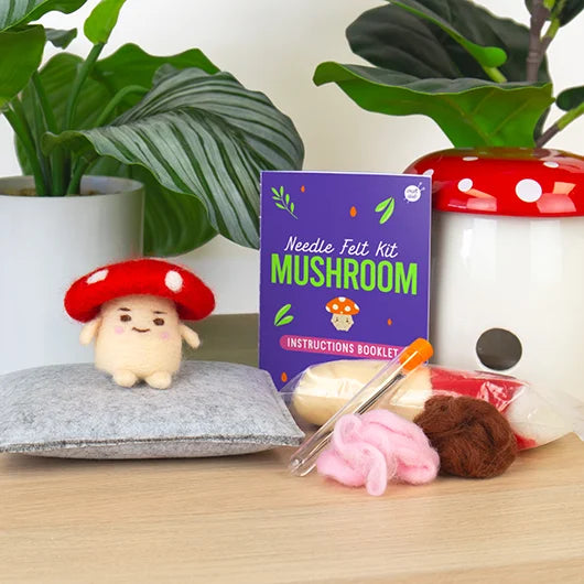 Gift Republic Mushroom Needle Felting Kit