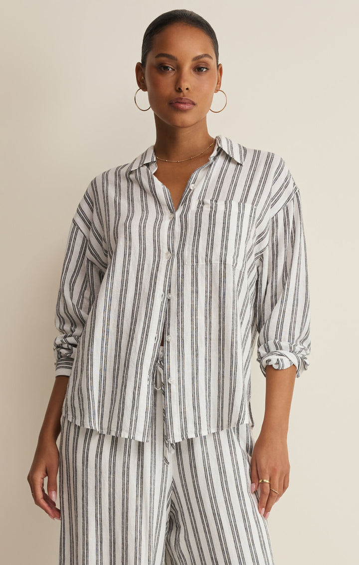 Z Supply The Perfect Striped Button Up