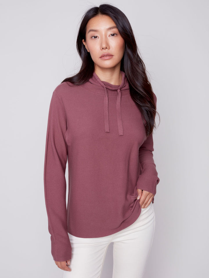 Charlie B Ottoman Sweater with Funel Neck