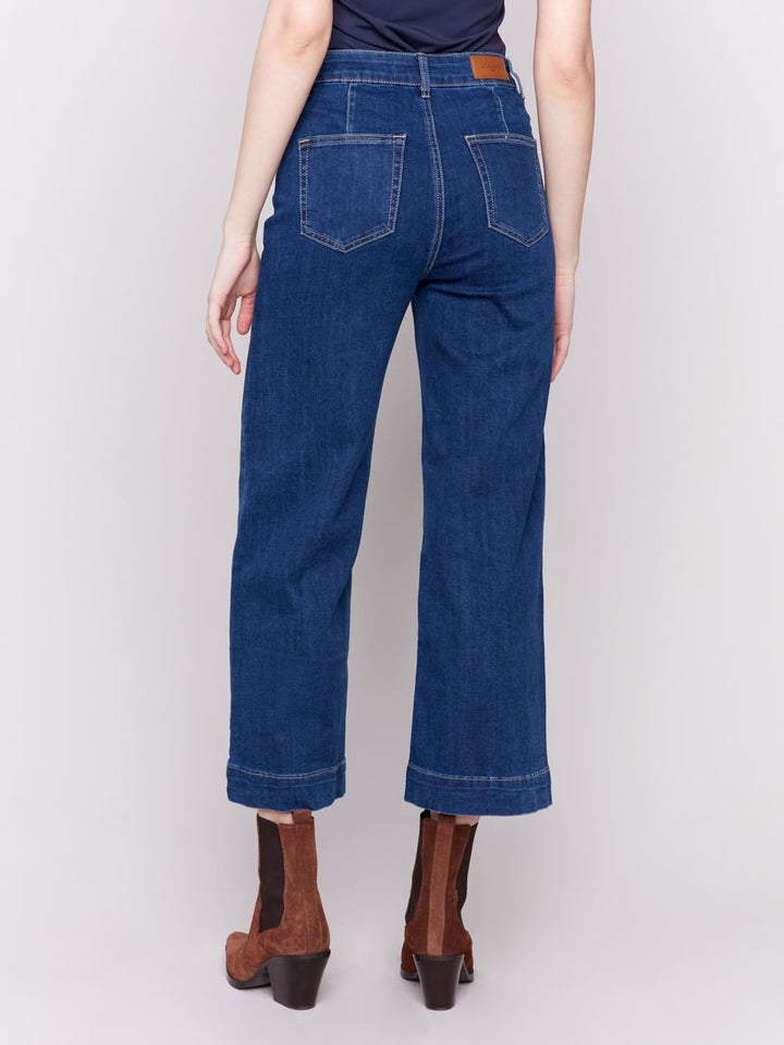 Charlie B Patch Pocket Flare Pants