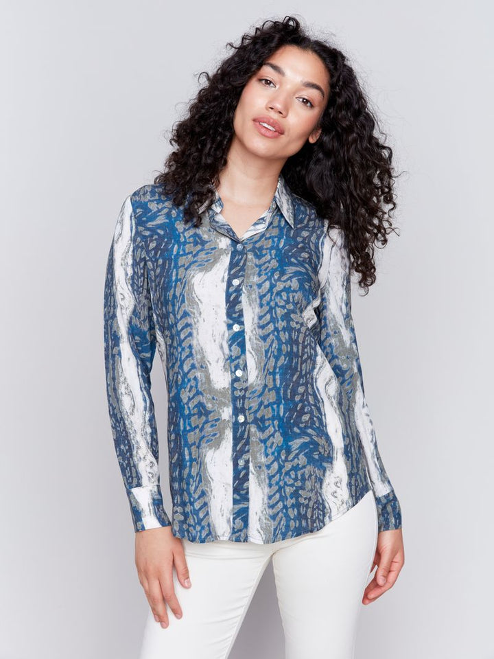 Charlie B Printed Button-Up Shirt